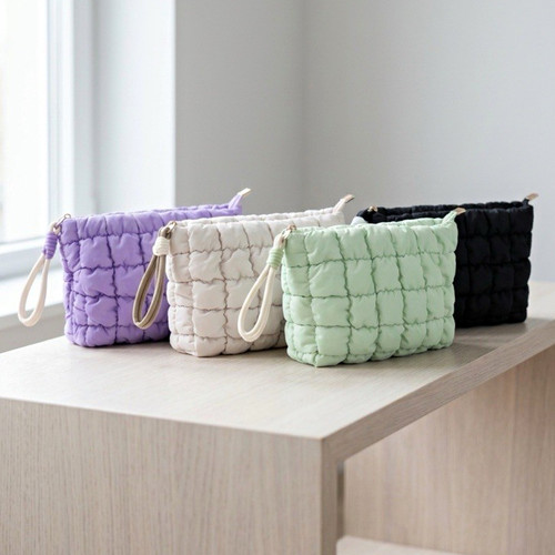Puffer kosmetiktasche gesteppt - kosmetiktasche,