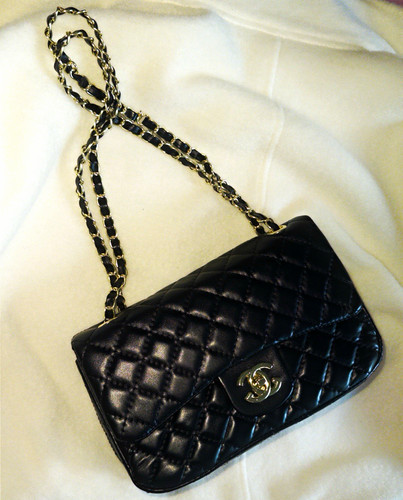 Schultertasche leder schwarz - leder,