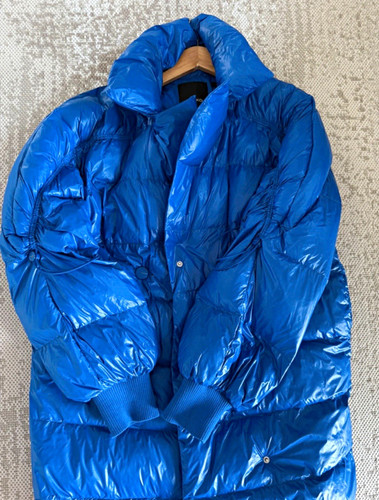 Pinko damen daunenmantel blau - daunenmantel,