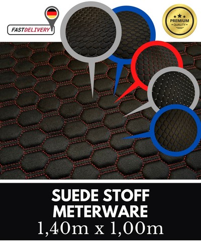 Suede stoff gesteppt - suede,