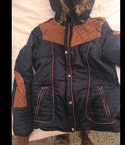 Damen steppjacke schwarz braun - steppjacke, schwarz/braun